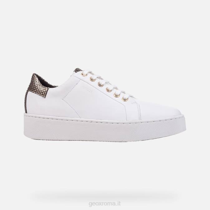 donna celeste FX0W394 bianco/oro chiaro Geox
