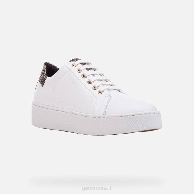 donna celeste FX0W394 bianco/oro chiaro Geox