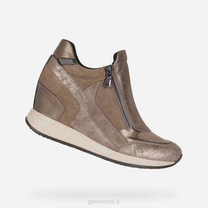 donna dama FX0W589 beige scuro Geox