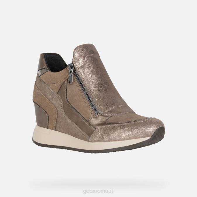 donna dama FX0W589 beige scuro Geox