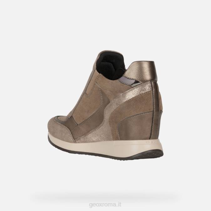 donna dama FX0W589 beige scuro Geox