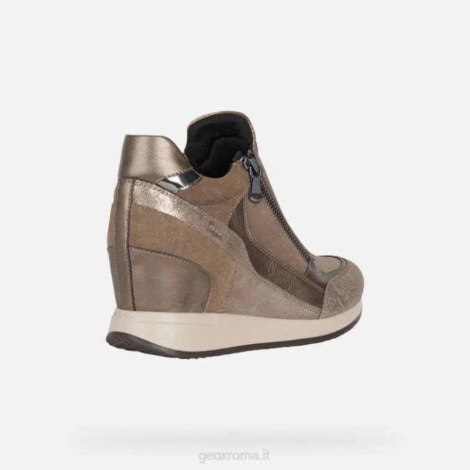 donna dama FX0W589 beige scuro Geox