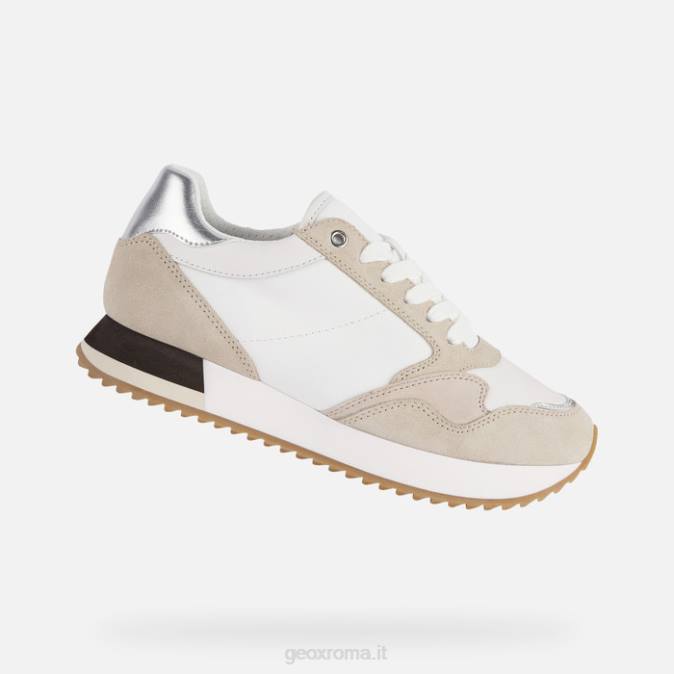 donna doralea FX0W250 bianco/tortora Geox