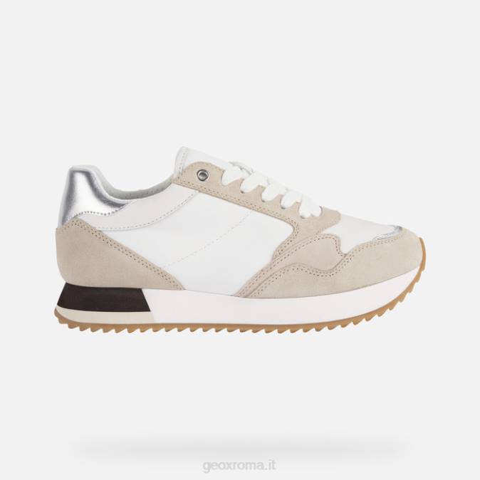 donna doralea FX0W250 bianco/tortora Geox