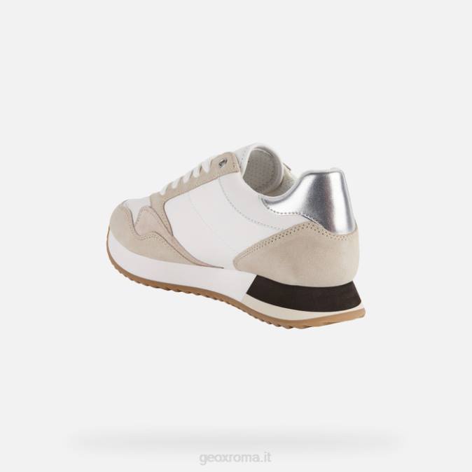 donna doralea FX0W250 bianco/tortora Geox