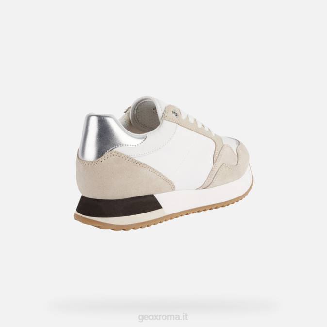 donna doralea FX0W250 bianco/tortora Geox