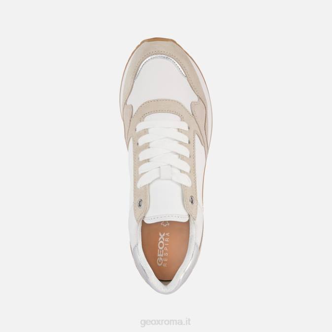 donna doralea FX0W250 bianco/tortora Geox