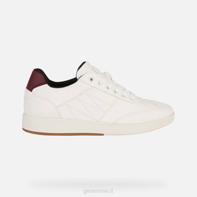 donna meleda FX0W253 bianco/bordeaux scuro Geox