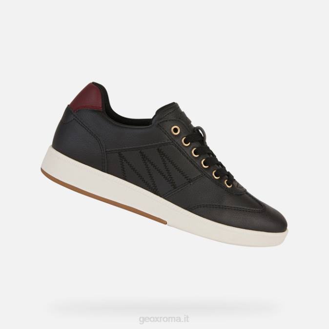 donna meleda FX0W254 nero/bordeaux scuro Geox