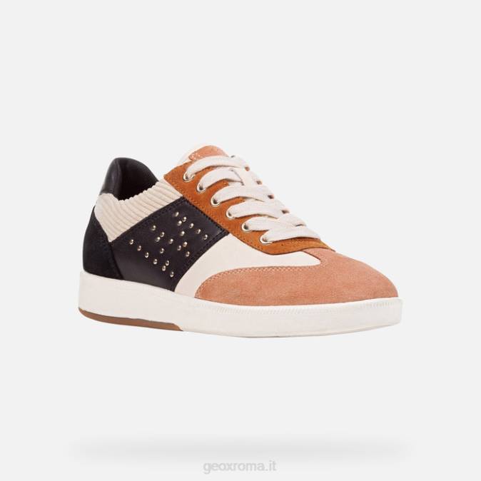 donna meleda FX0W314 crema/nero Geox