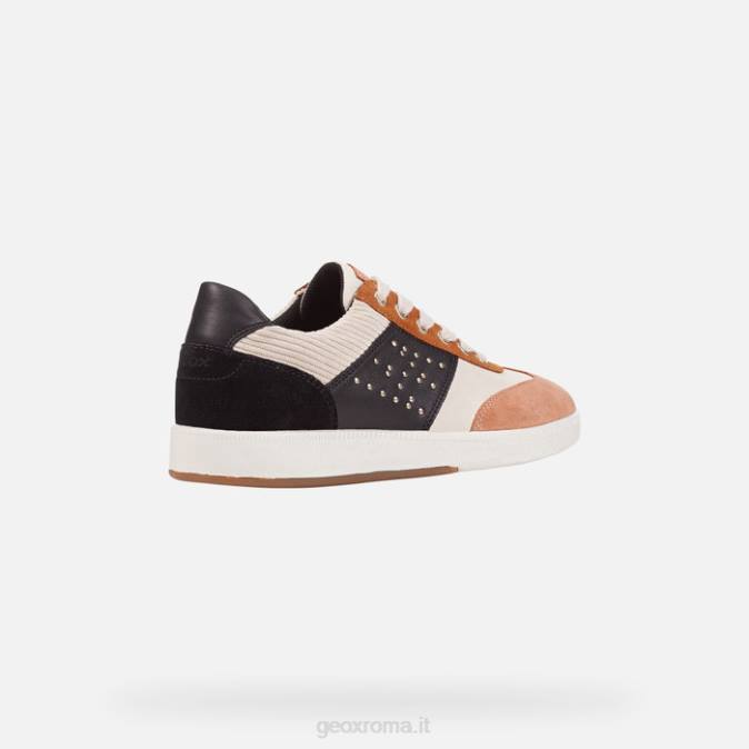 donna meleda FX0W314 crema/nero Geox