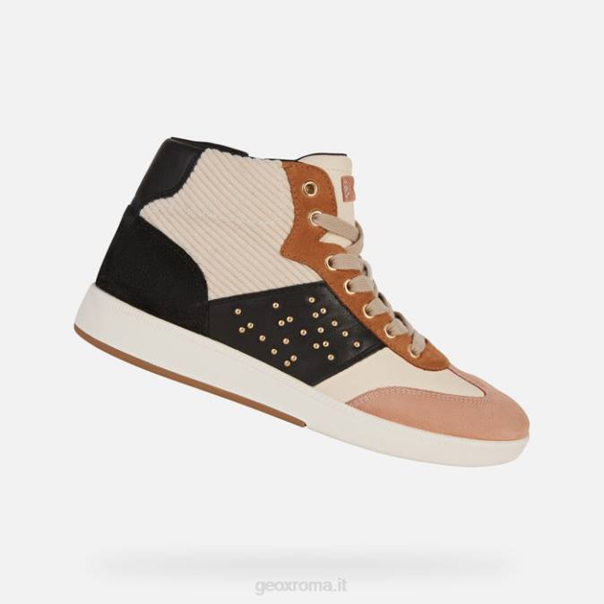 donna meleda FX0W396 crema/nero Geox