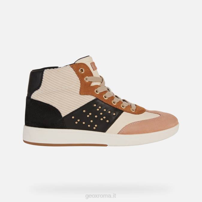 donna meleda FX0W396 crema/nero Geox