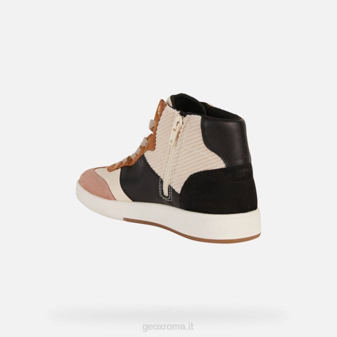 donna meleda FX0W396 crema/nero Geox