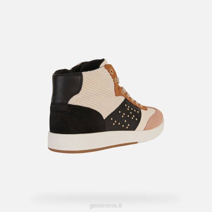 donna meleda FX0W396 crema/nero Geox