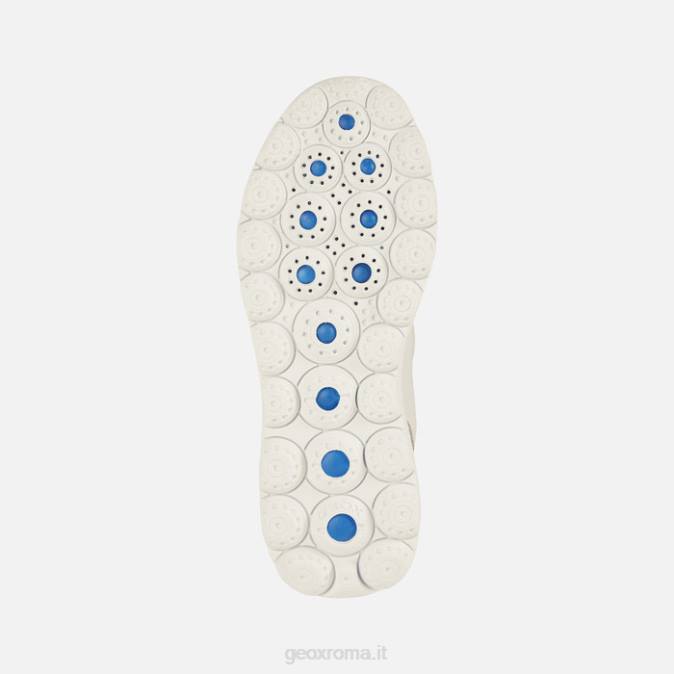 donna sferica FX0W21 pelle scura/crema Geox