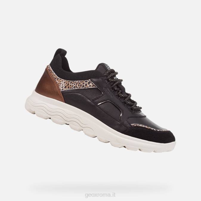 donna sferica FX0W400 nero/bianco sporco Geox