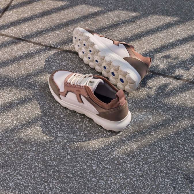 donna sferica FX0W459 bianco sporco/rosa scuro Geox