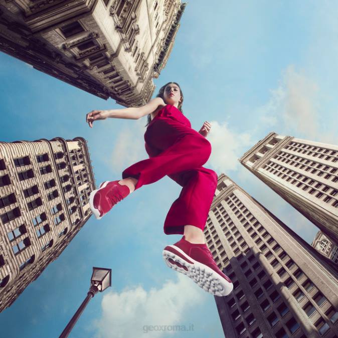 donna sferica attiva FX0W1691 rosso scuro Geox