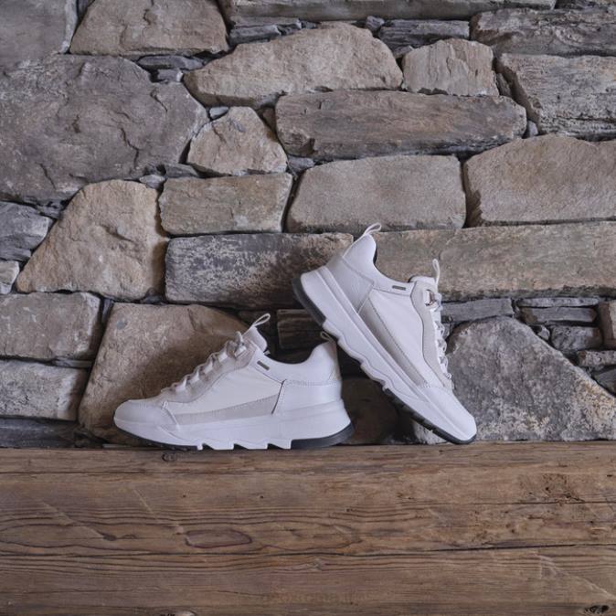 falena abx donna FX0W429 bianco/bianco sporco Geox