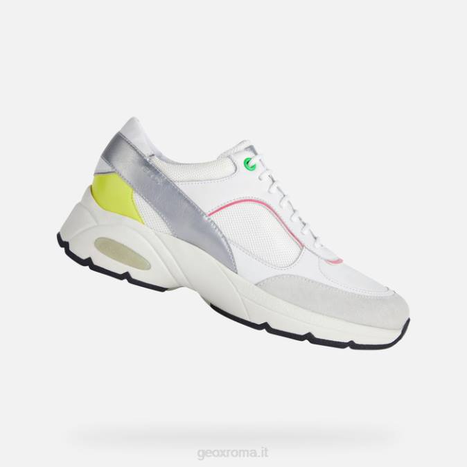 ogni ora donna FX0W413 bianco/fucsia fluo Geox