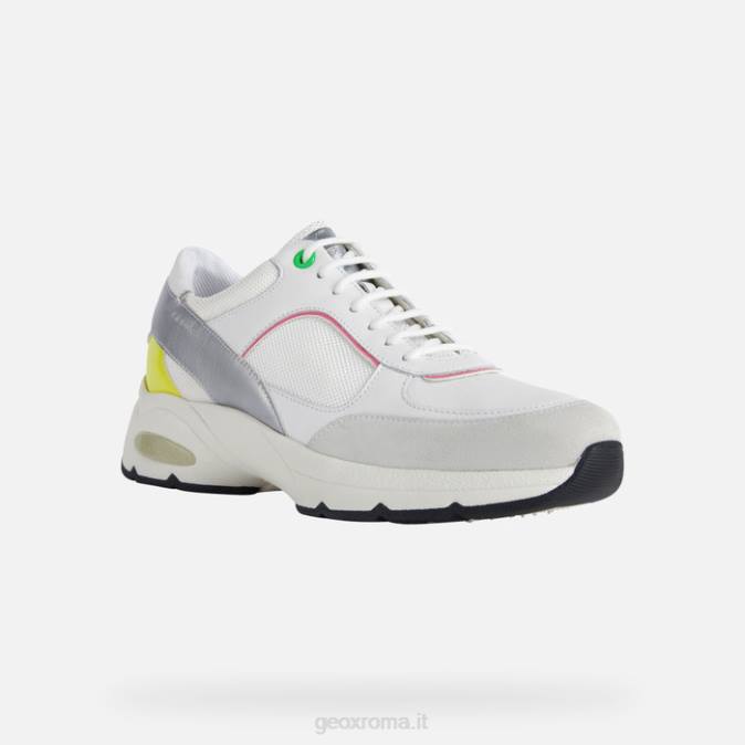 ogni ora donna FX0W413 bianco/fucsia fluo Geox