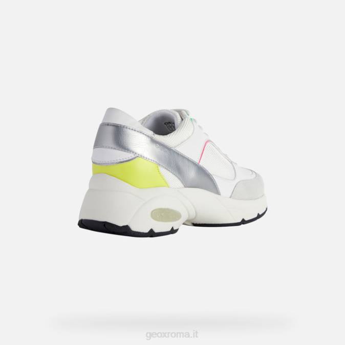 ogni ora donna FX0W413 bianco/fucsia fluo Geox