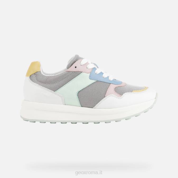 runntix donna FX0W348 grigio chiaro/bianco Geox