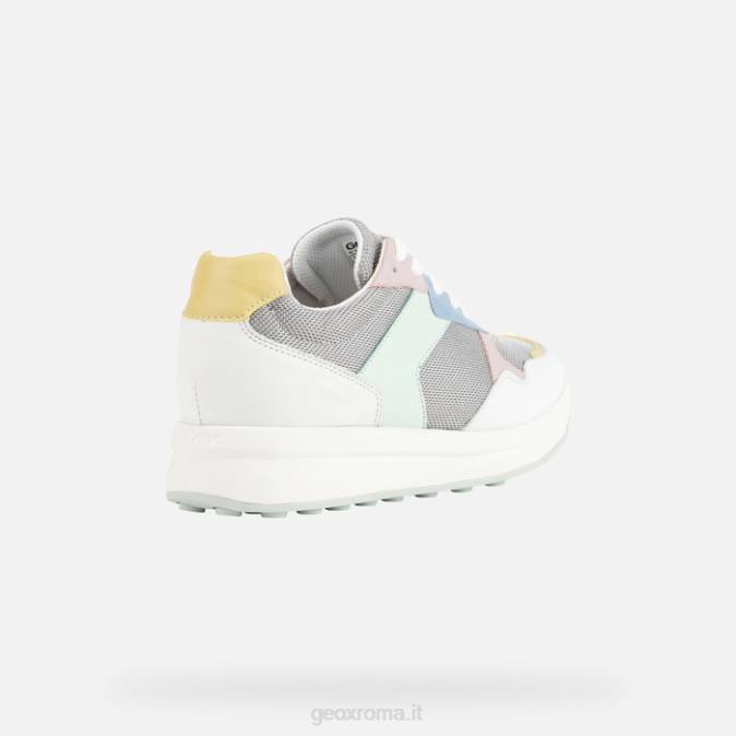 runntix donna FX0W348 grigio chiaro/bianco Geox