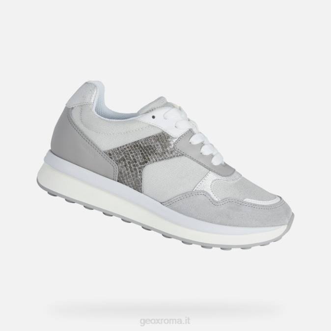 runntix donna FX0W381 argento/grigio chiaro Geox