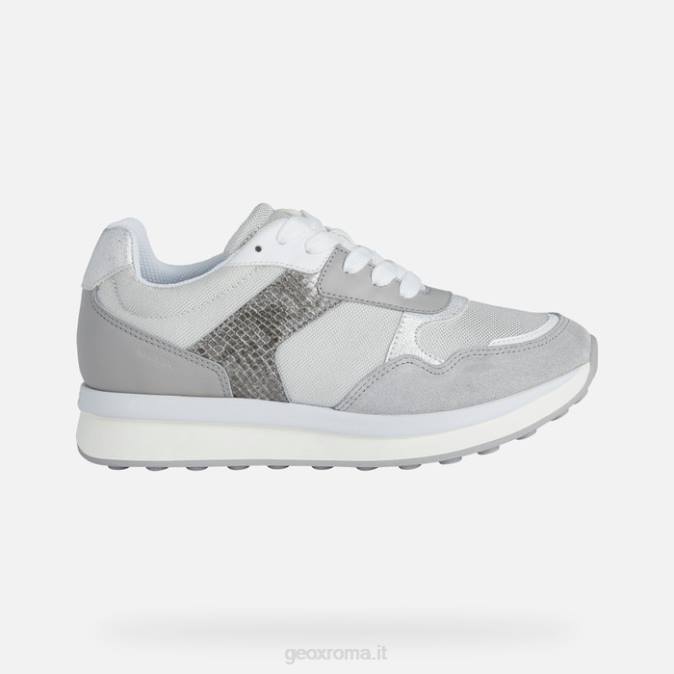 runntix donna FX0W381 argento/grigio chiaro Geox