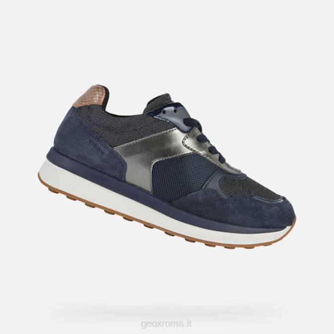 runntix donna FX0W382 jeans scuri Geox