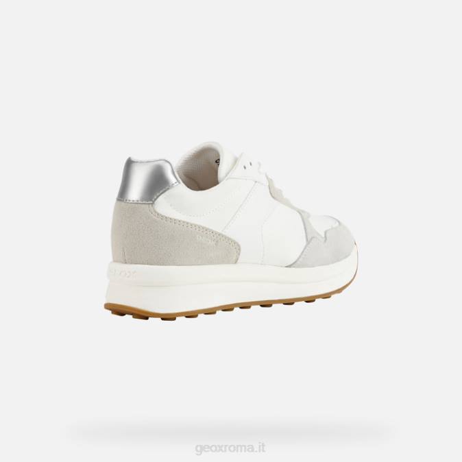 runntix donna FX0W446 bianco/bianco sporco Geox