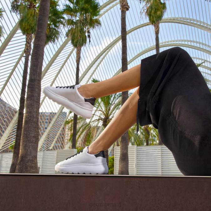 sferica ec4.1 donna FX0W1689 bianco nero Geox