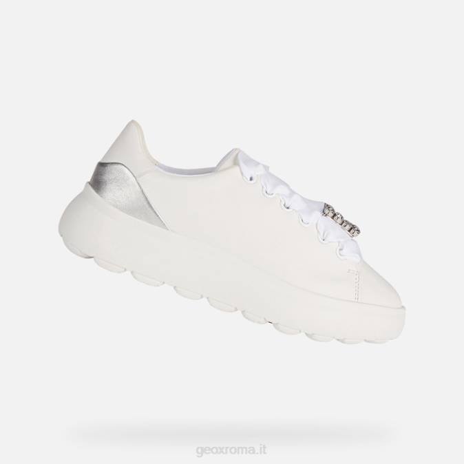 sferica ec4.1 donna FX0W267 bianco/argento Geox