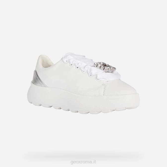 sferica ec4.1 donna FX0W267 bianco/argento Geox