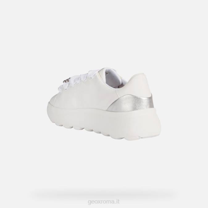 sferica ec4.1 donna FX0W267 bianco/argento Geox