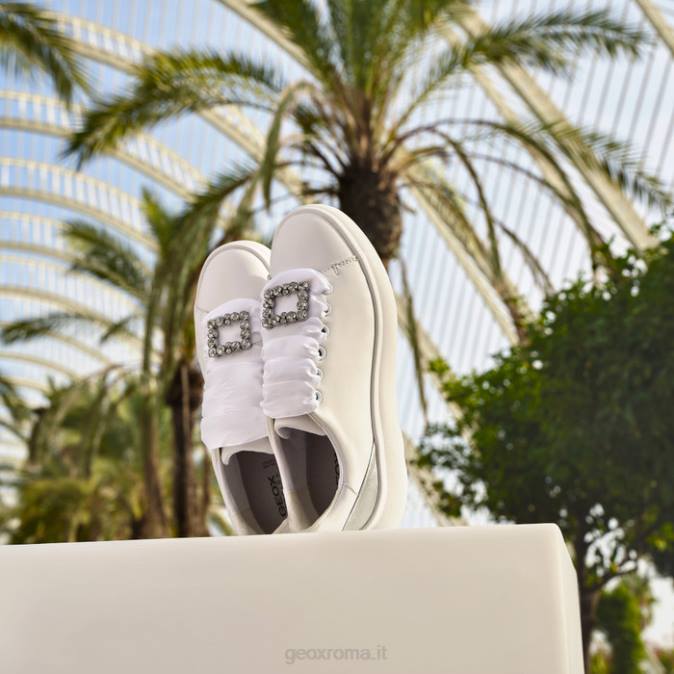 sferica ec4.1 donna FX0W267 bianco/argento Geox