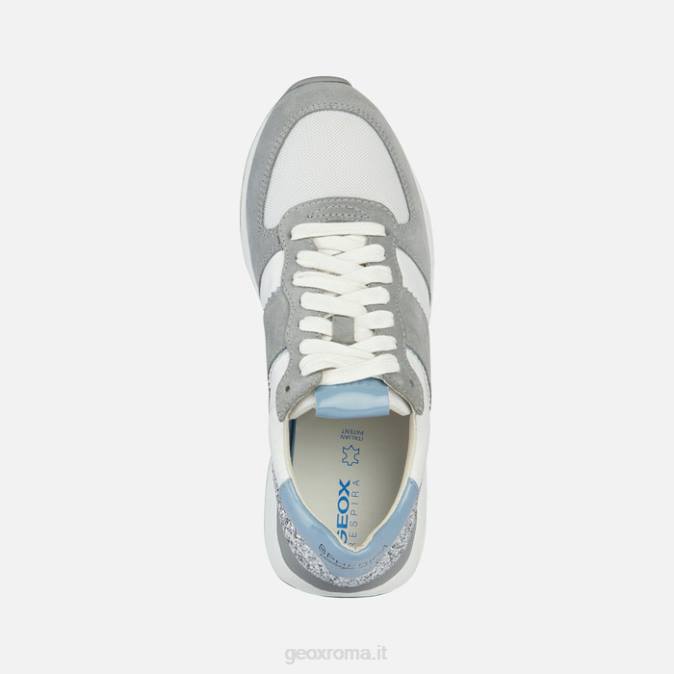 sferica vseries donna FX0W1657 grigio chiaro/bianco Geox