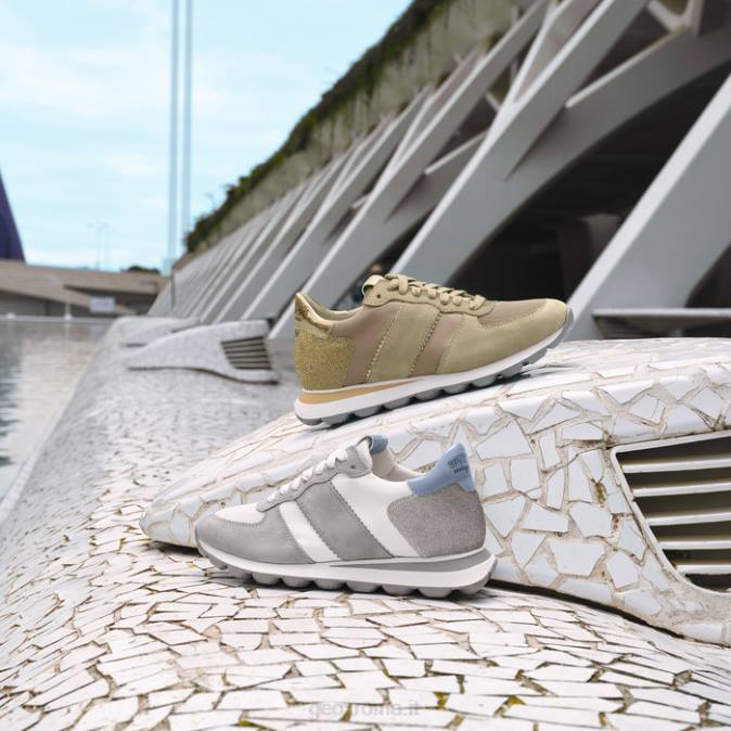 sferica vseries donna FX0W1657 grigio chiaro/bianco Geox