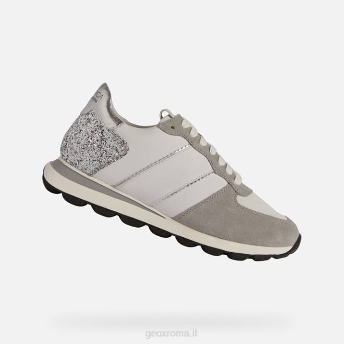 sferica vseries donna FX0W330 bianco/argento Geox