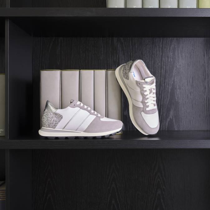 sferica vseries donna FX0W330 bianco/argento Geox