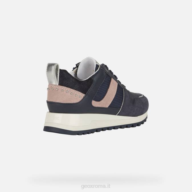 tabelia donna FX0W373 dk jeans/rosa antico Geox