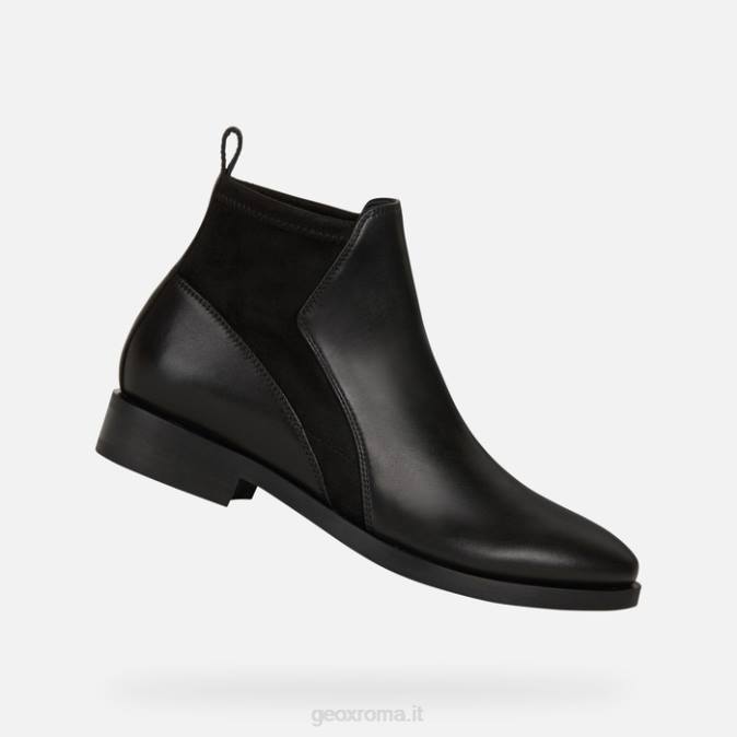 brogue donna FX0W599 nero Geox