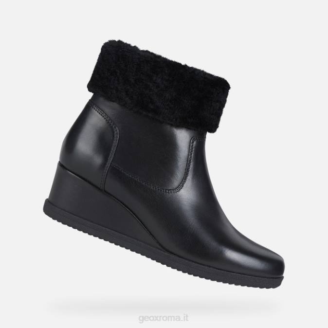 donna con zeppa anylla FX0W271 nero Geox