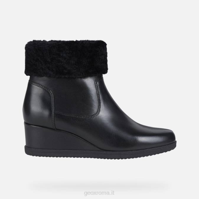 donna con zeppa anylla FX0W271 nero Geox
