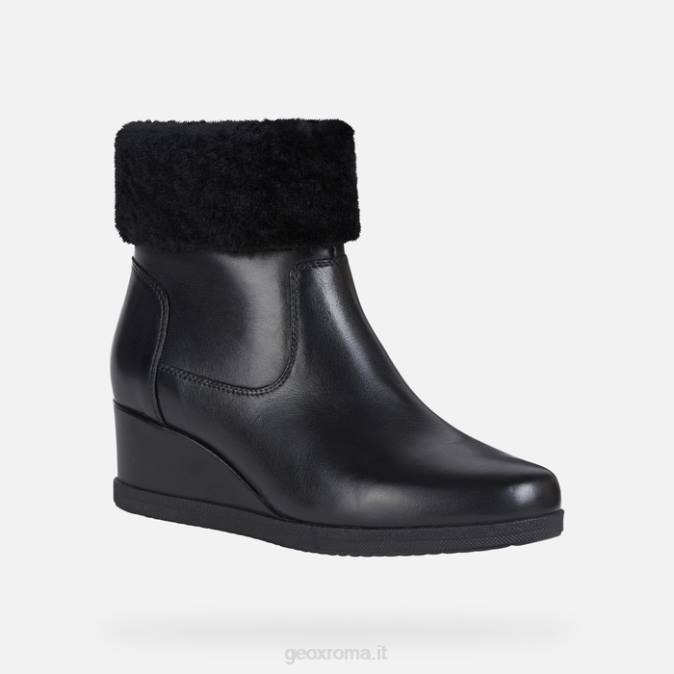 donna con zeppa anylla FX0W271 nero Geox