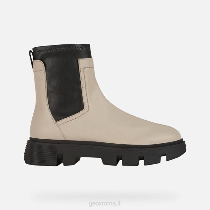 donna vigliacca FX0W255 tortora chiaro/nero Geox