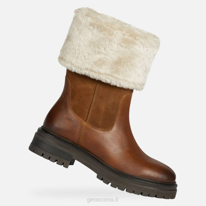 donna iridea FX0W221 cognac Geox