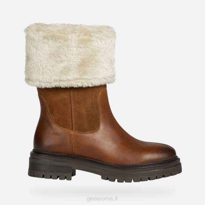 donna iridea FX0W221 cognac Geox